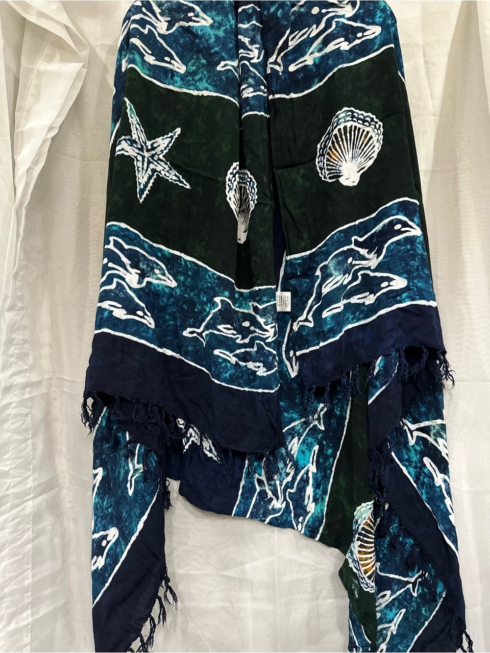 Women’s Sarong | Beach Wrap | Swimsuit Coverup  - Blue/Green